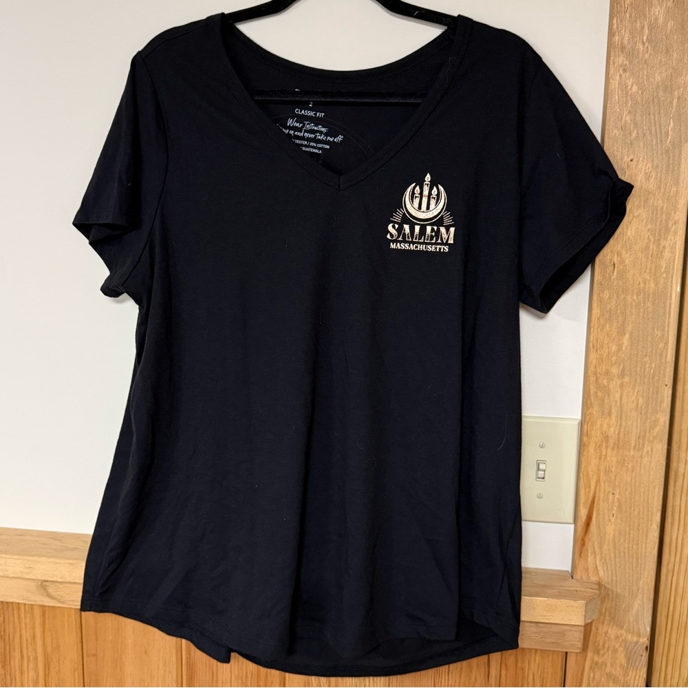Torrid Salem Black V-Neck Top
